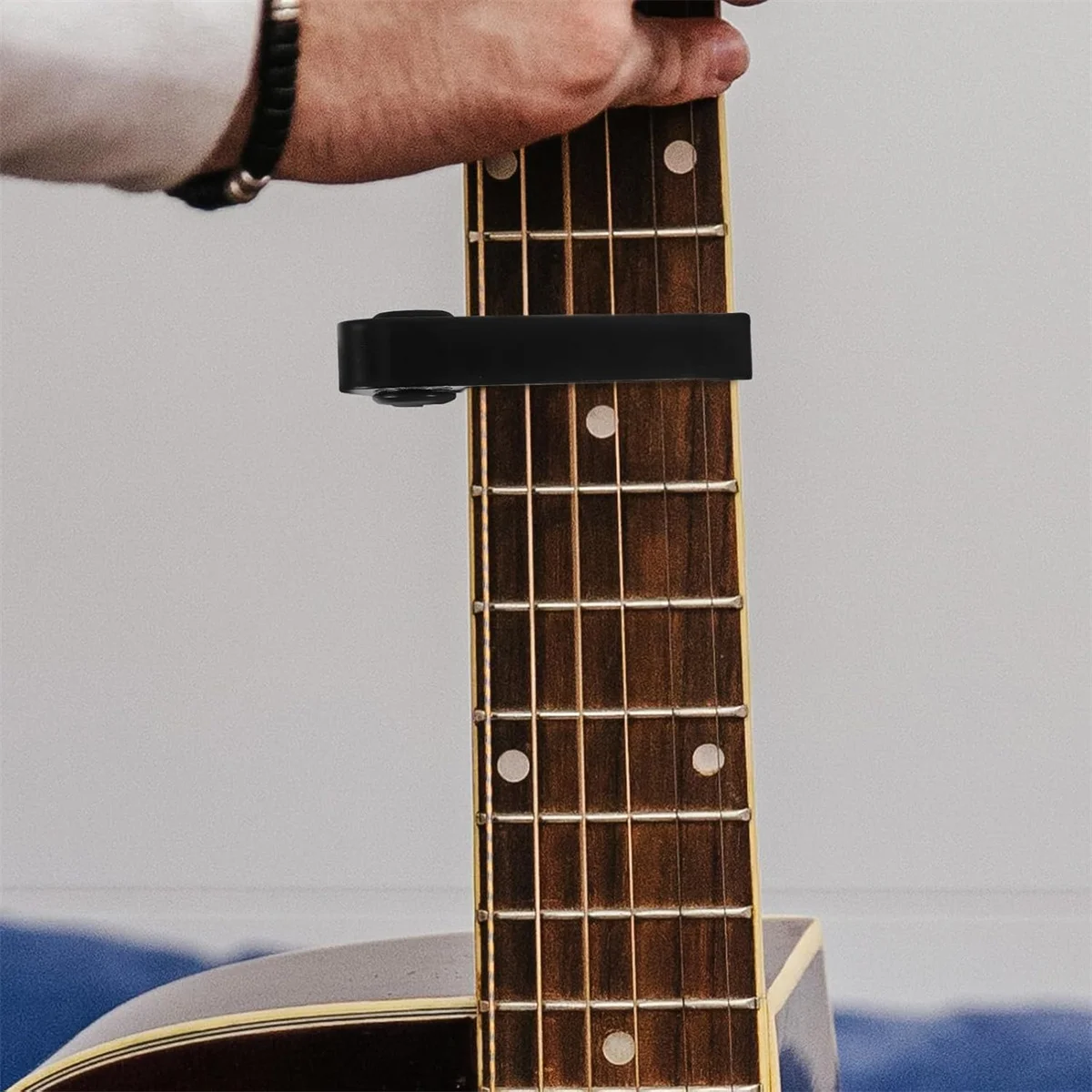 Miwayer Hochwertiger Gitarren-Kapodaster aus Aluminiumlegierung für 6-saitige Gitarre, legiertes Metall, universeller Multifunktions-Kapodaster – Detail 16