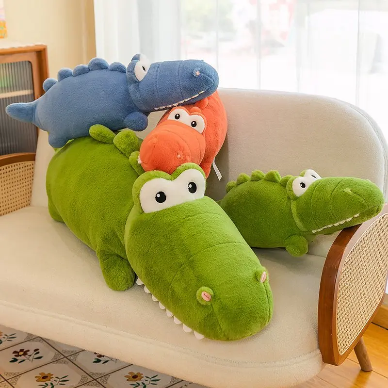 

65/90/120cm Cartoon Crocodile Plush Pillow Toy Cute Stuffed Animals Plushies Cushion Kawaii Soft Sleeping Pillows Toys for Girls