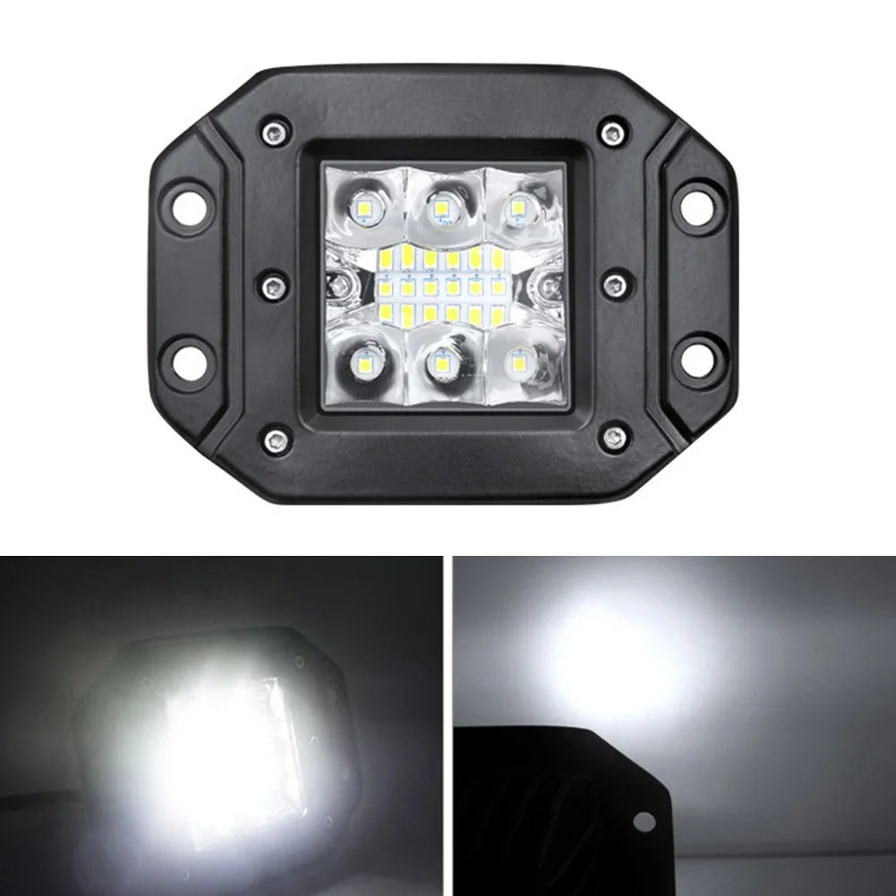 

5" Flush Mount LED Work Light Bar OffRoad 12V 24V Spot Flood LED Light Bar Working Lamp 6000k Super Bright For ATV Truck