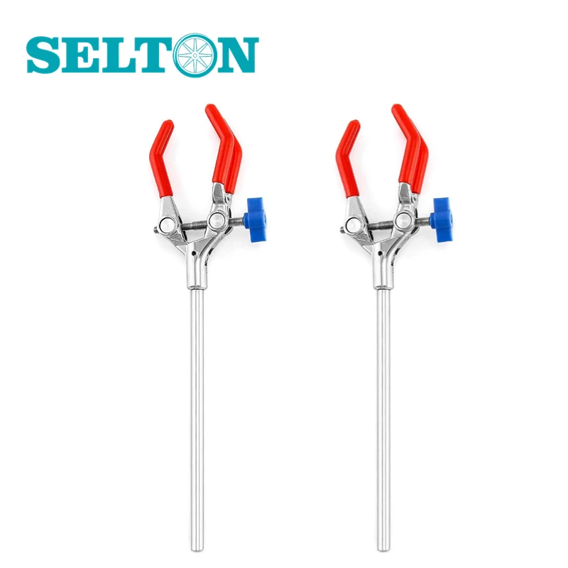 Lab Clamp 3 Prong Finger Multipurpose Extension Clamp Adjustable Jaw 10-90mm