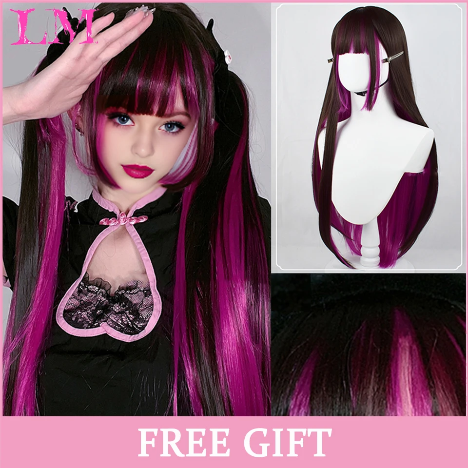 thumbnail image 2 of Long Black Cosplay Wig Straight Long Black Wig Chinese Anime Wig Ancient Chinese Hair Han Dynasty Cosplay Wigs 6757 600x600 2 of 13