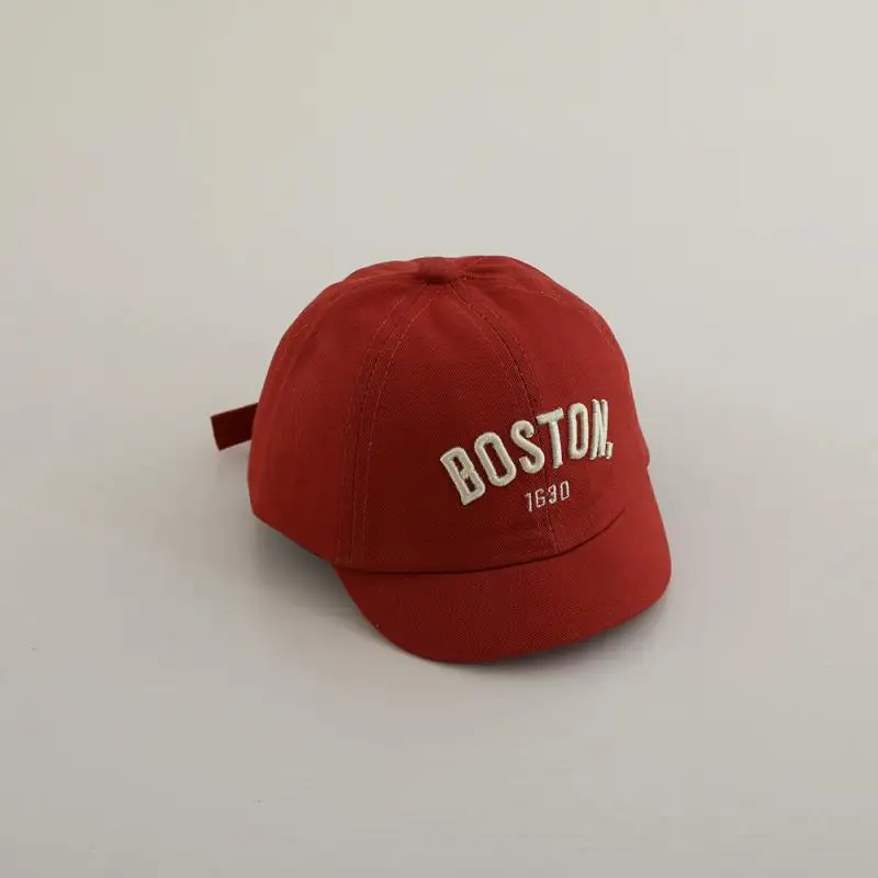 Baby Letter Peaked Caps Kids Embroidery Baseball Cap Sunscreen Hat Cotton Hip Hop Hats