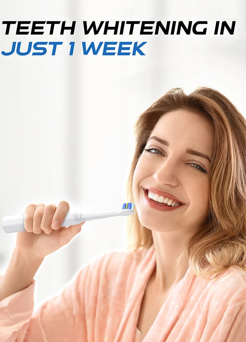 Description Picture 2 of itemYUNCHi Y5 Rechargeable Sonic Toothbrush Smart Timer 5 Mode Electric Toothbrushes for Adults Kids 8 Brush Heads 1 Travel Box