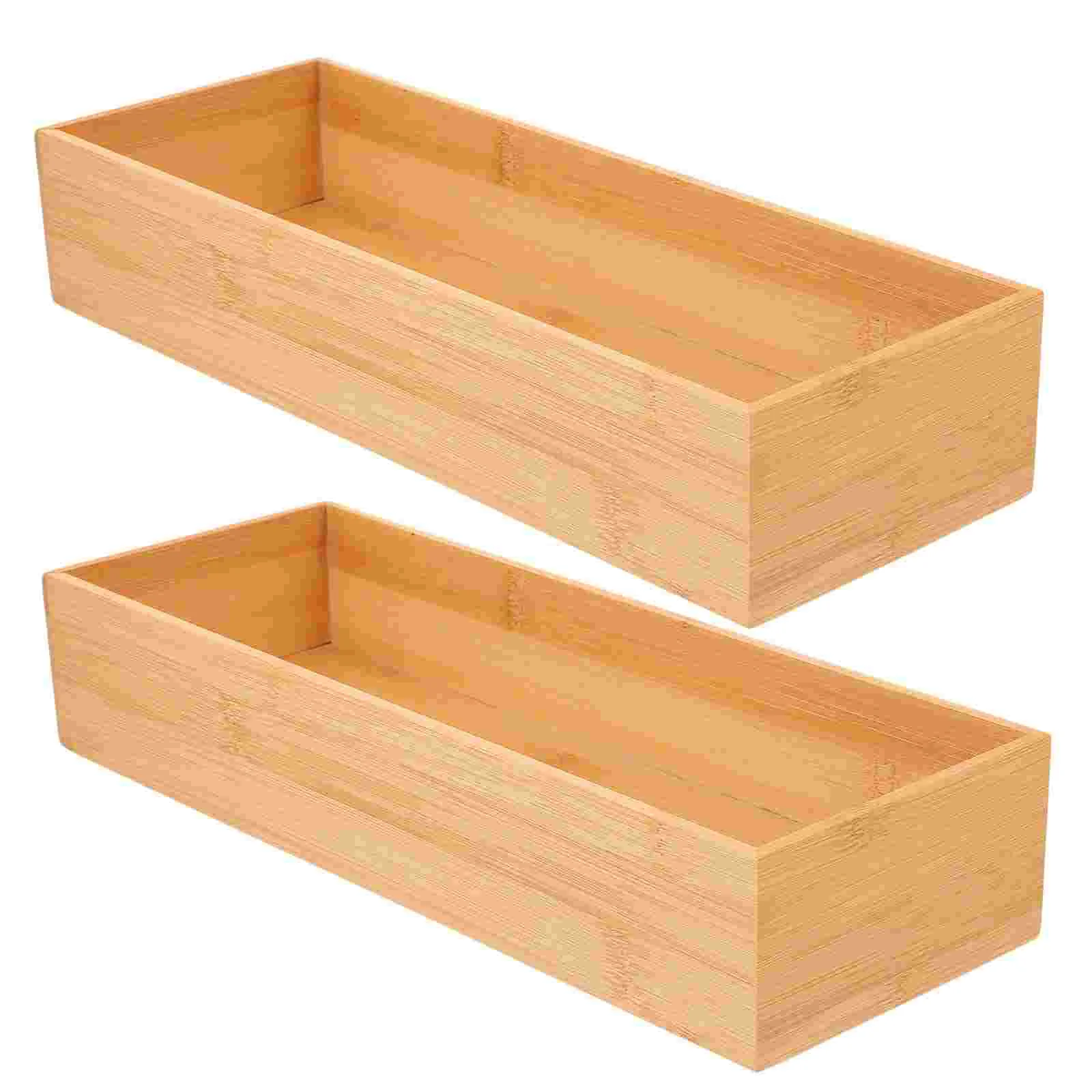 

Utensil Organizer Silverware Tray Cutlery Holder Flatware Containers Kitchen Drawer Organizer Wooden Storage Box