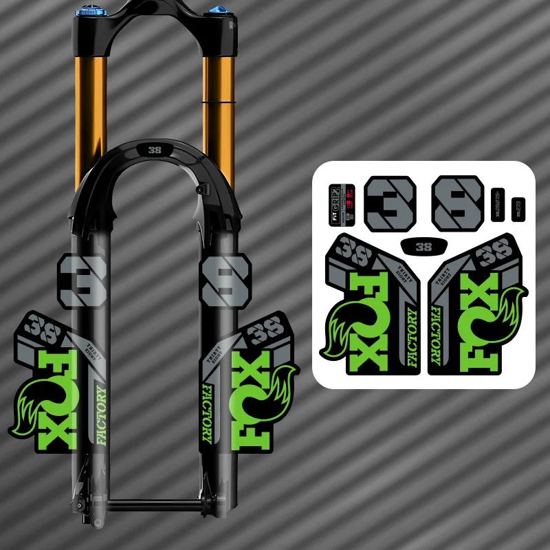 ENDURO Waterproof Front Fork Sticker Set - Durable Bike Decals and Protective Film for MTB and DH