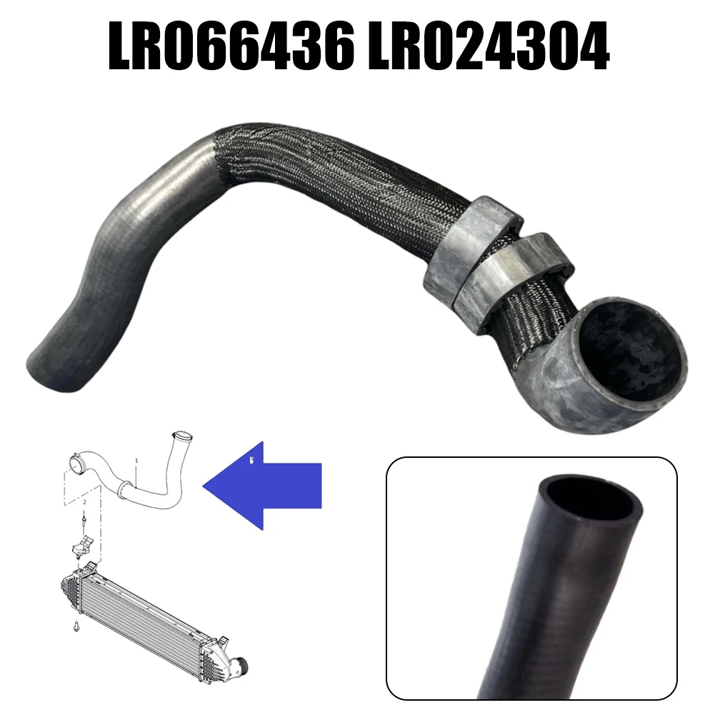 

Turbo Intercooler Hose Pipe LR024304 LR066436 Replacement ABS Accessories Black For Discovery Sport 2.2D Brand New