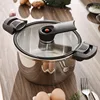 304 stainless steel micro pressure cooker multifunctional soup pot household pressure cooker electromagnetic stove gas universal