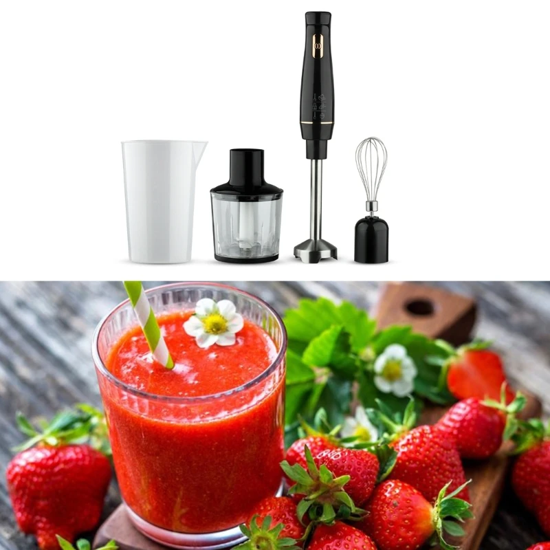Electric Milk Frother Hand Immersion Blender Electric Whisk Hand Blender Electric Egg Beater Immersion Hand Blender Food Mixer Handheld Milk Frother Egg Whisk Easy to Clean