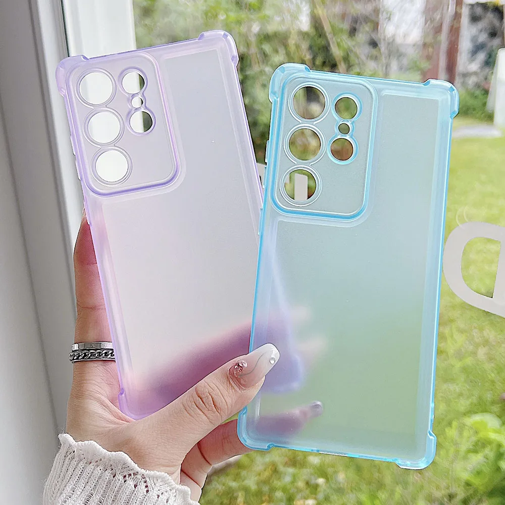 Candy Color Transparent Liquid Silicone Shockproof Matte Slim Phone Case