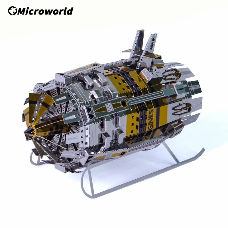 microworld 3d metal nano puzzle leifeng tower buildings model kits diy laser cut jigsaw creative toys gifts for adult teen Microworld 3D Metal Nano Puzzle Mechanical Power Engine Models Kits DIY Laser Cut Assemble Jigsaw Games Gifts For Teen Adult