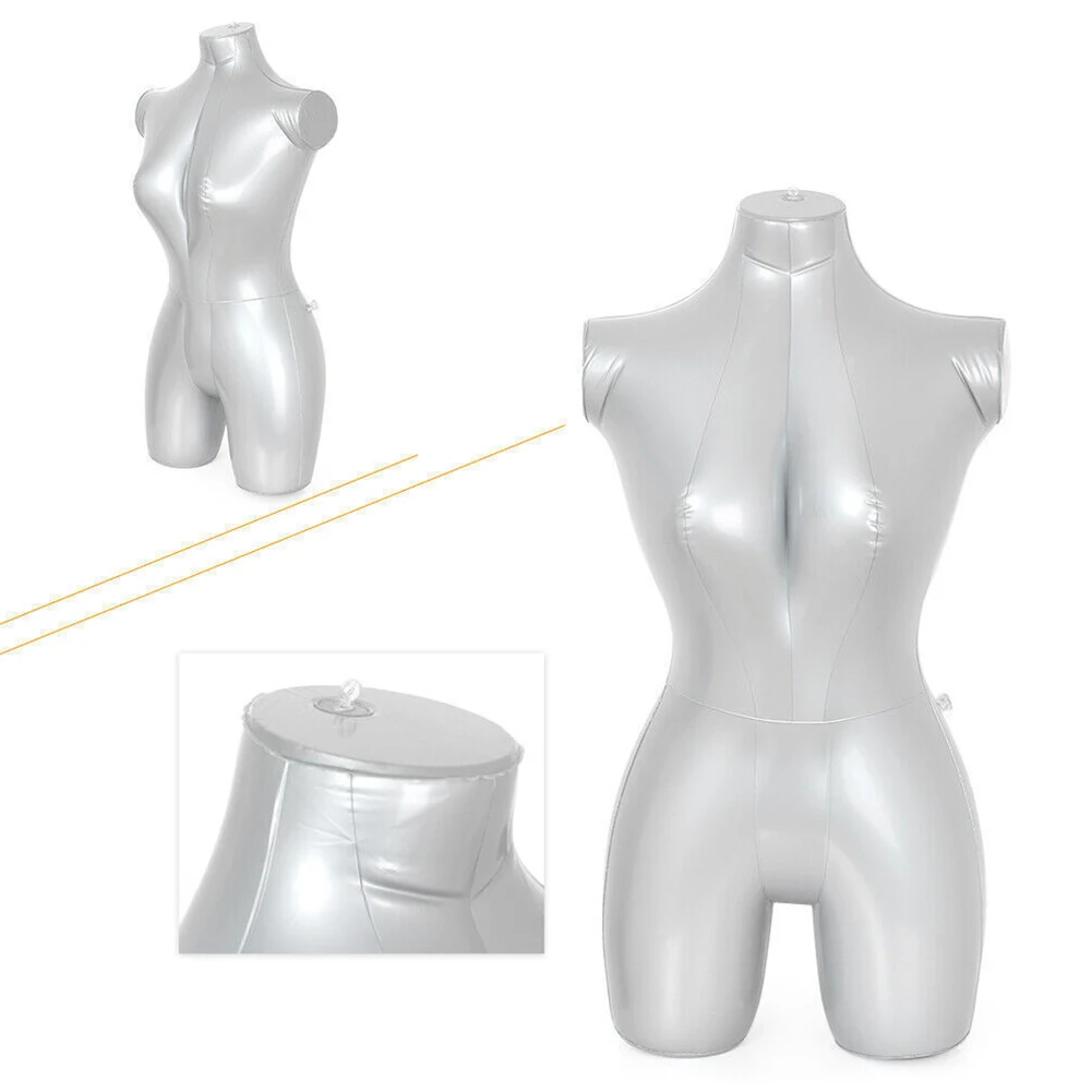 Woman Full Body With Arms Inflatable Mannequin Fashion Dummy Window Display Stand Torso Ladies Whole Body Modeling Tool