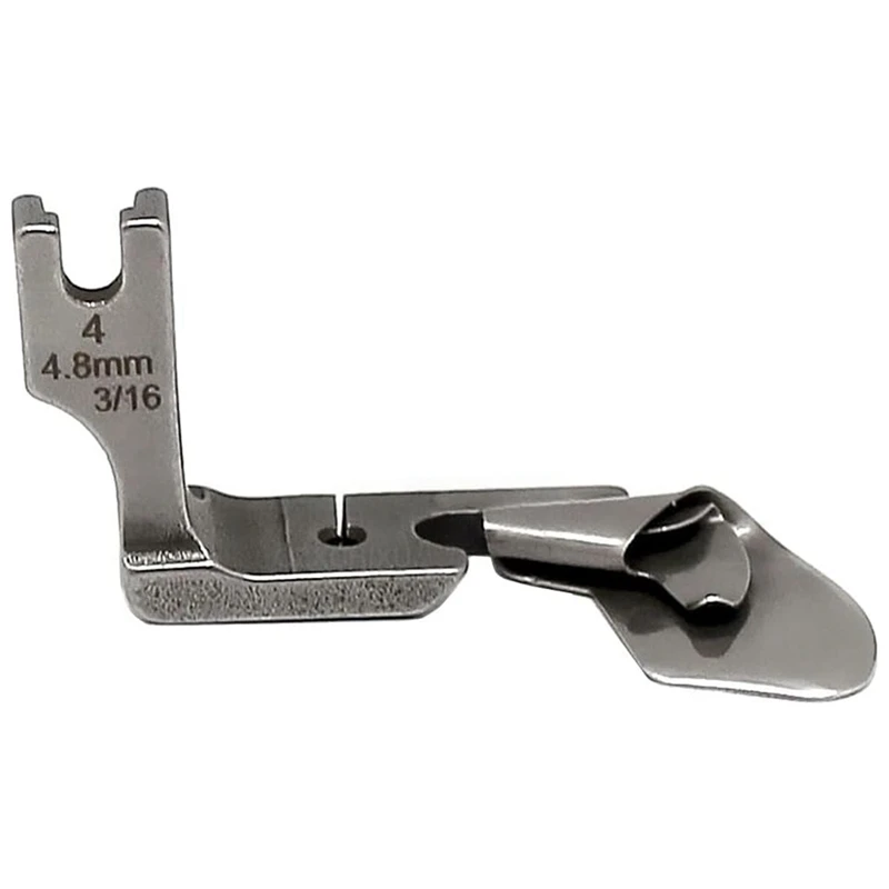 3Pc Industrial Curved Scroll Hemmer Foot Flat Car Arc Curling Presser Foot 1/8Inch+3/16Inch+1/4Inch