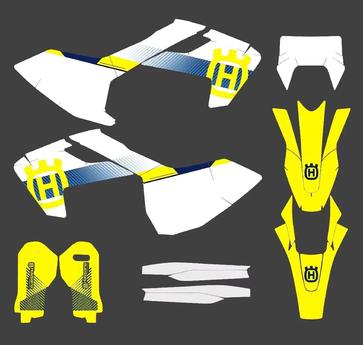 

3M GRAPHICS Stickers Motorcycle Decos For Husqvarna 150 200 250 350 450 500 TC FC TX FX FS 2016 17 18 & TE FE 2017 2018 2019