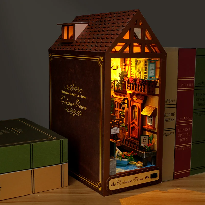 Narnia Themed Book Nook Shelf Insert DIY Alley Book Nook Kit Book Shelf  Decor Home Decor Diorama Lion Witch Wardrobe 
