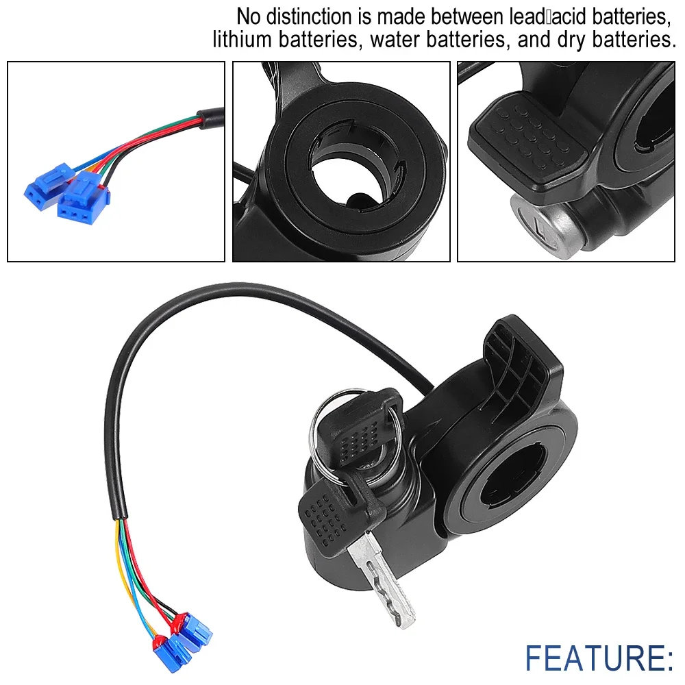 Für Kukirin G2 Pro / G2 Max Elektroroller-Zündschloss – Power-Tastensperre mit Schlüsseln, Starterschalter-Teile – Detail 17