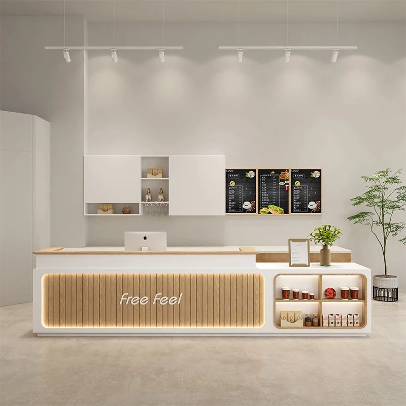 Рисунок 5 - Простые современные информационные столы для ресепшн