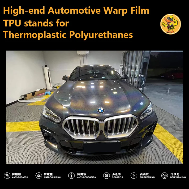 

Высококачественные автомобильные наклейки из ТПУ, виниловая пленка для автомобиля, пленка для покрытия автомобиля, цвет семь цветов, Цвет s, лазер, черный