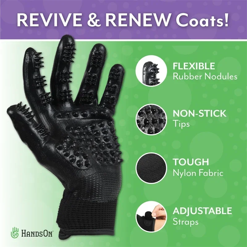 Pet Grooming Gloves, Rubber Remover, Hair Remover, Shower Gloves, Bathing Brush, Cat and Dog Hair Deshedding