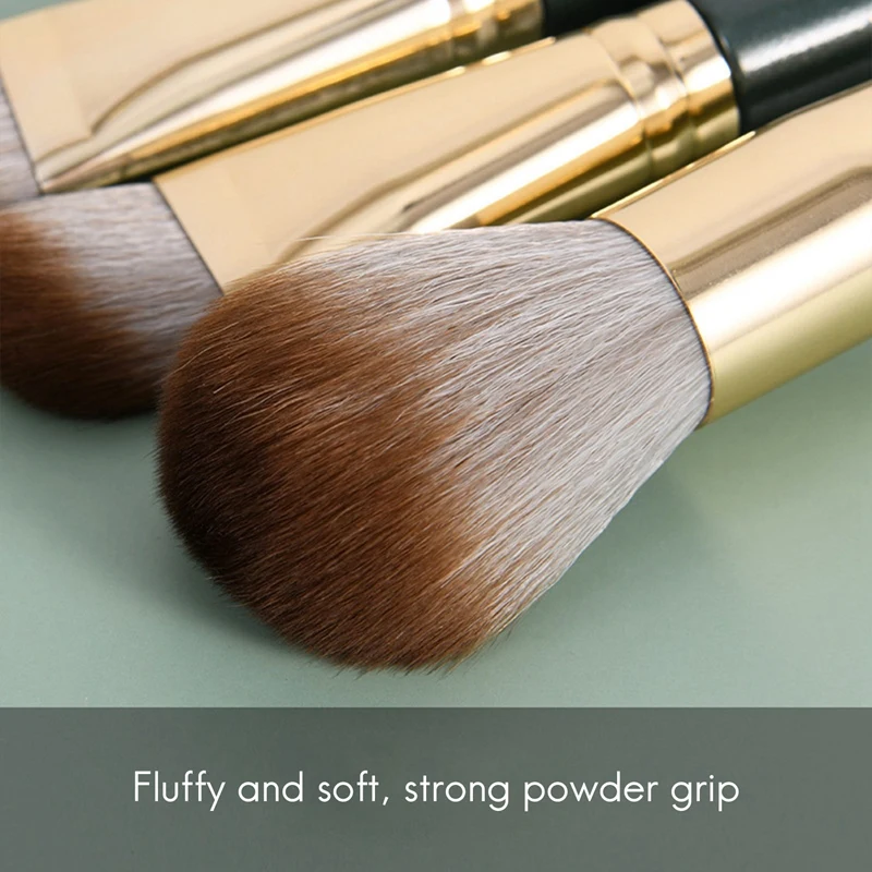 14Pcs Mini Makeup Brush Professional Powder Eyebrow Eye Shadow Makeup Brush Set Portable Makeup Brush With Storage Bag 4