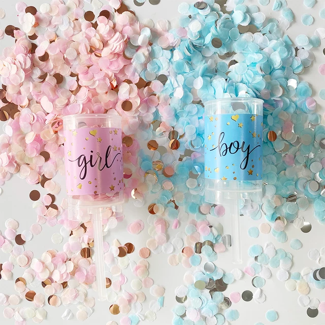 Mini Confettis Ronds À Éclater,à Presser, Pour Fête, Anniversaire, Mariage,  Décoration, Fleur, Pour Révéler Le Genre - Bannières, Banderoles Et  Confettis - AliExpress