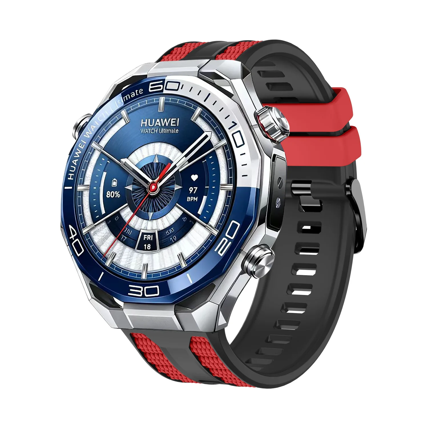 Offizielles 22-mm-Armband für HUAWEI WATCH GT 6 5 4 46mm/Ultimate 2/Watch GT 4 5 6 Pro Serie, Silikon-Composite-Armband, Correa-Armband – Detail 11