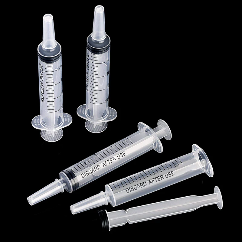 1ml-10ml Plastic Bulk Needle-Free Disposable Syringes Syringes Without Needle Syringe Glue Pet Feeding Needle Kitchen Tools 3