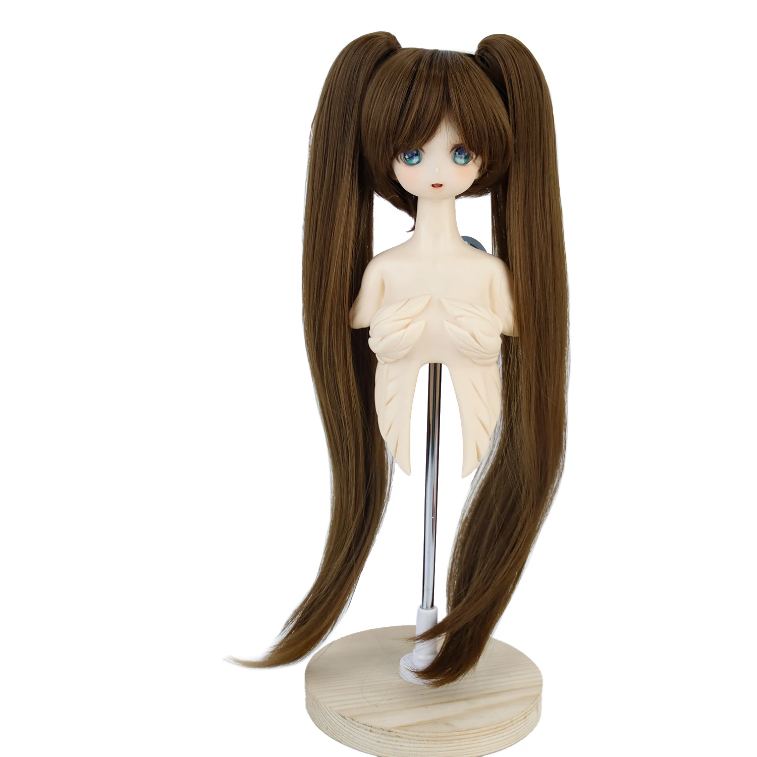 

1/3 BJD Wig Pigtails Clip Hair Plaits Remove Clip High Temperature Synthetic Fiber Doll Hair For Dollfie Dream DDH Dolls Hair