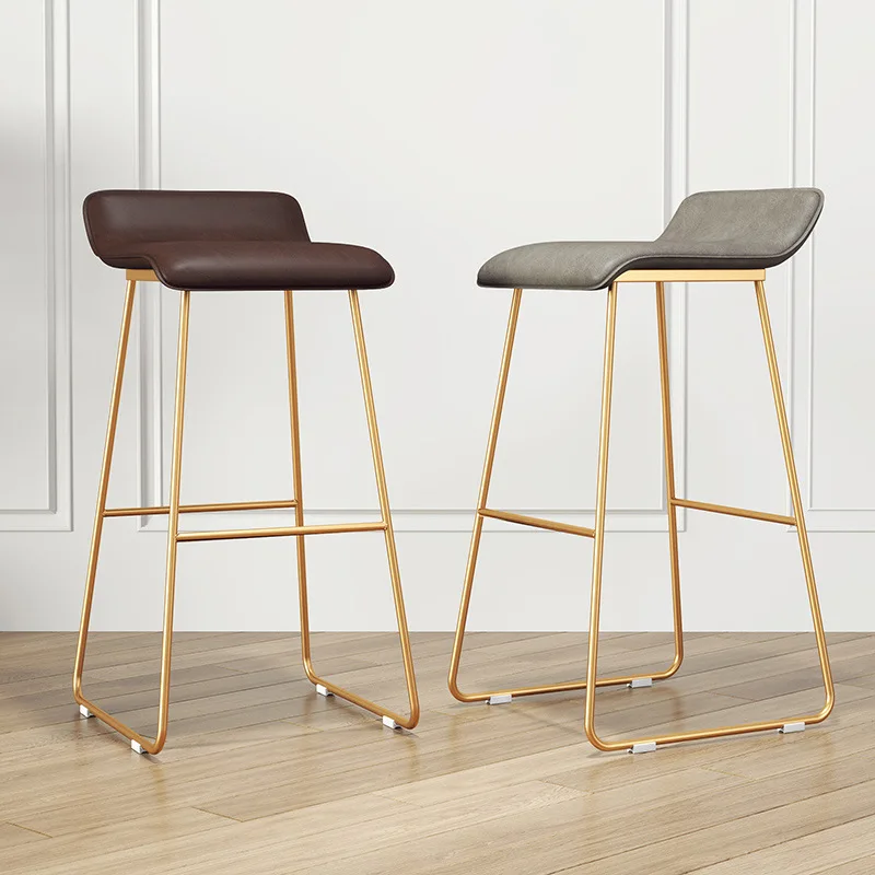 

High Chair Cafe Breakfast Bar Salon Furniture Stools Kitchen Taburetes Altos Modern Design Minimalist Lounge Reception Barstool