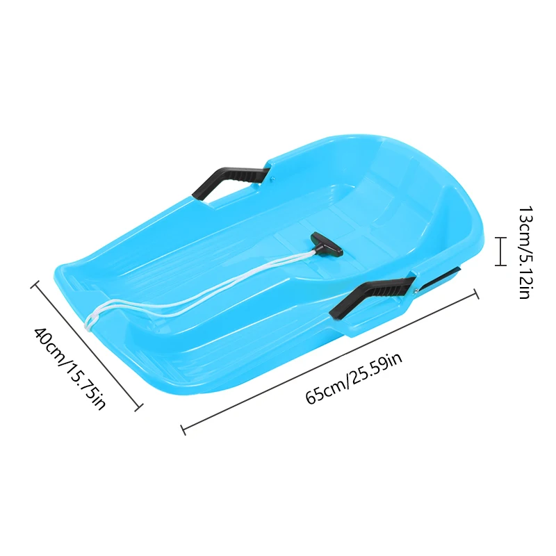 Snow Sledge Snow Sled Snow Board Racer Ski Board Sledge Skid Sand Blue Note Color When Ordering Load Thicken Kids