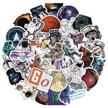 

10/30/50Pcs Cartoon Universe Space Astronaut Graffiti Stickers For Phone Luggage Laptop Guitar DIY Comics PVC Sticker Party Gift