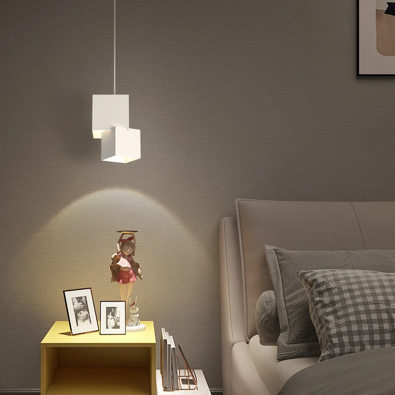 

Modern minimalist and atmospheric bedroom bedside chandelier Nordic style art bedroom study small chandelier