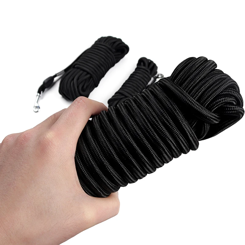 

Black Nylon Dog Leash Long Tracking Round Rope Outdoor Walking Training Pet Lead Leashes For Medium Large Dogs 5M/10M/15M