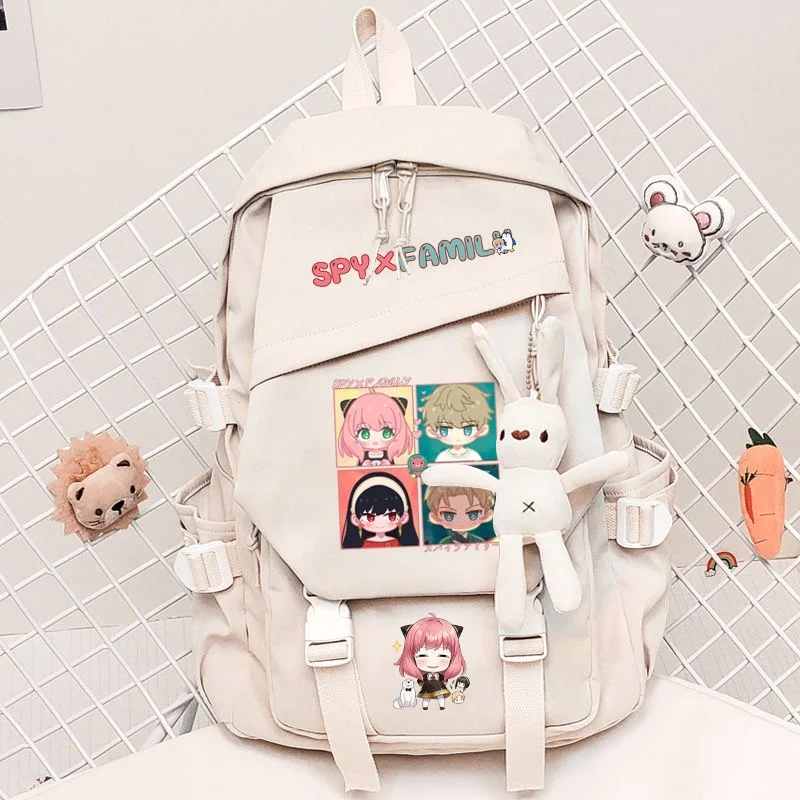 

SPY×FAMILY Anya Cartoon Backpacks Teenarges Schoolbag Bookbag Anime Men Women Fashion Outdoor Shoulder Laptop Bags Mochila