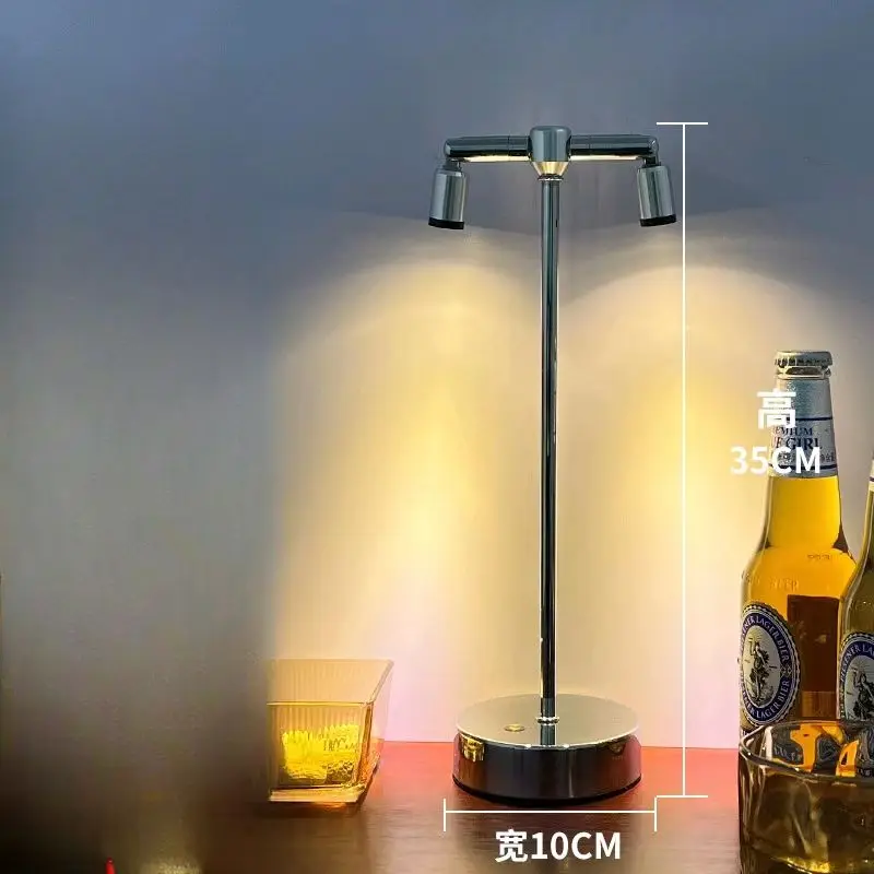 LED Retro Touch Dimming Charging Desk Lamp Outdoor High Pole Spotlights Atmosphere Decoration Small Night Lights table lamp led night lamp