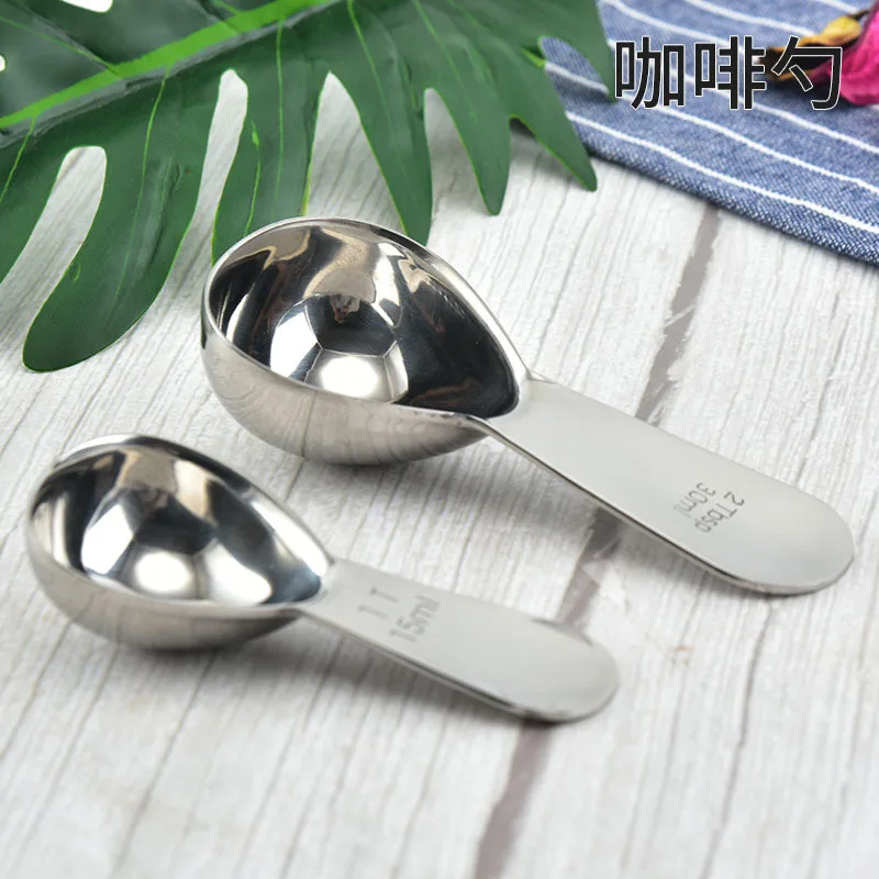 Tablespoon Measure Spoon 1 Set Stainless Steel Measuring Cups and Spoon Set  Coffee Measure Scoop Tea Tablespoon Scooper Cup Kitchen Baking Cooking  Measuring Tool Metal Measuring Spoons 