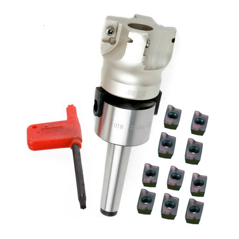 Mt2 Fmb22 M10 50mm 400r Face Mill Arbor Shell End Mill Cutter 4 Flutes