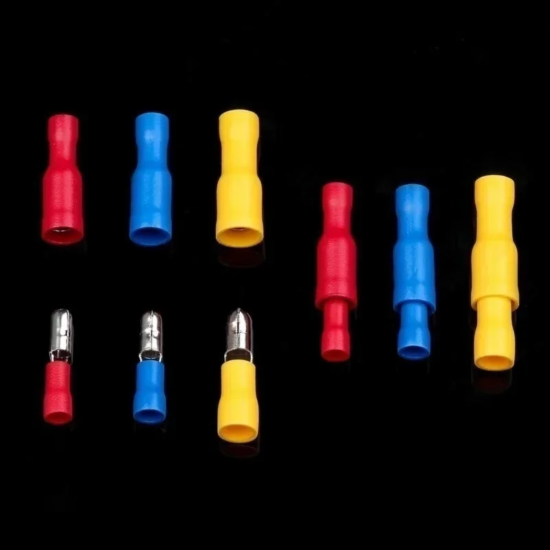 Wire Connector Kit 102/300 pcs wire connector kit male and female insulated terminals cold crimp terminals crimp spade butt connector kit