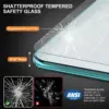 56-60"" W X 72"" H Frameless Sliding Shower Door, Water Repellent Shower Glass Door With 5/16"" (8Mm) Clear Sgcc Tempered 5