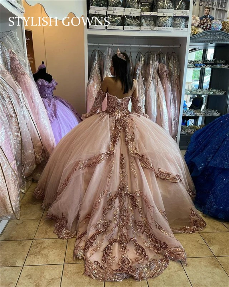 

Небесно-голубое милое платье Quinceanera бальное платье с бисером аппликации Милые 15 Vestidos De XV лет с открытыми плечами для дня рождения