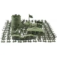 1 Set Military Toy Model Action Figure Men Figures Poses Soldiers Armed Helicopter Rocket Tanks Turret Children Boy Gift Toy Kit 2