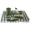 MilitaryToy Model Action Figure Men Figures Poses Soldiers Armed Helicopters Rockest Tanks Turret Children Boy Gift Toy Kit 3