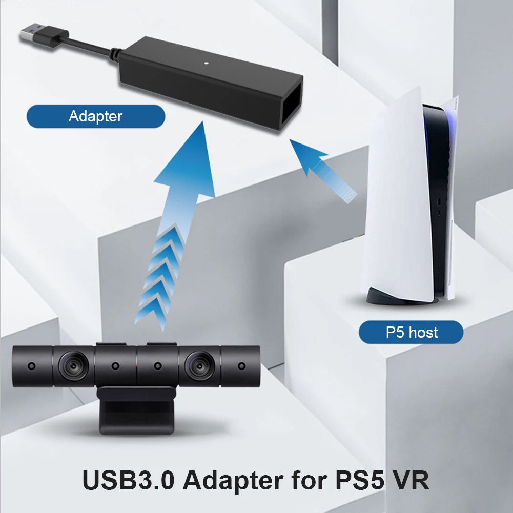 Sony PlayStation 4 5 VR v2 Headset PSVR with PS5 Camera adaptor