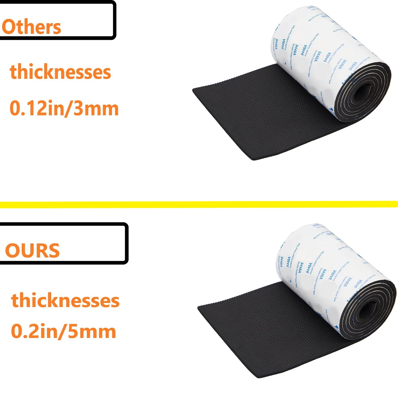 4x40 inch Non Slip pad Sticky Backing Self Adhesive EVA Foam Cuttable Furniture Pads Anti-Scratch