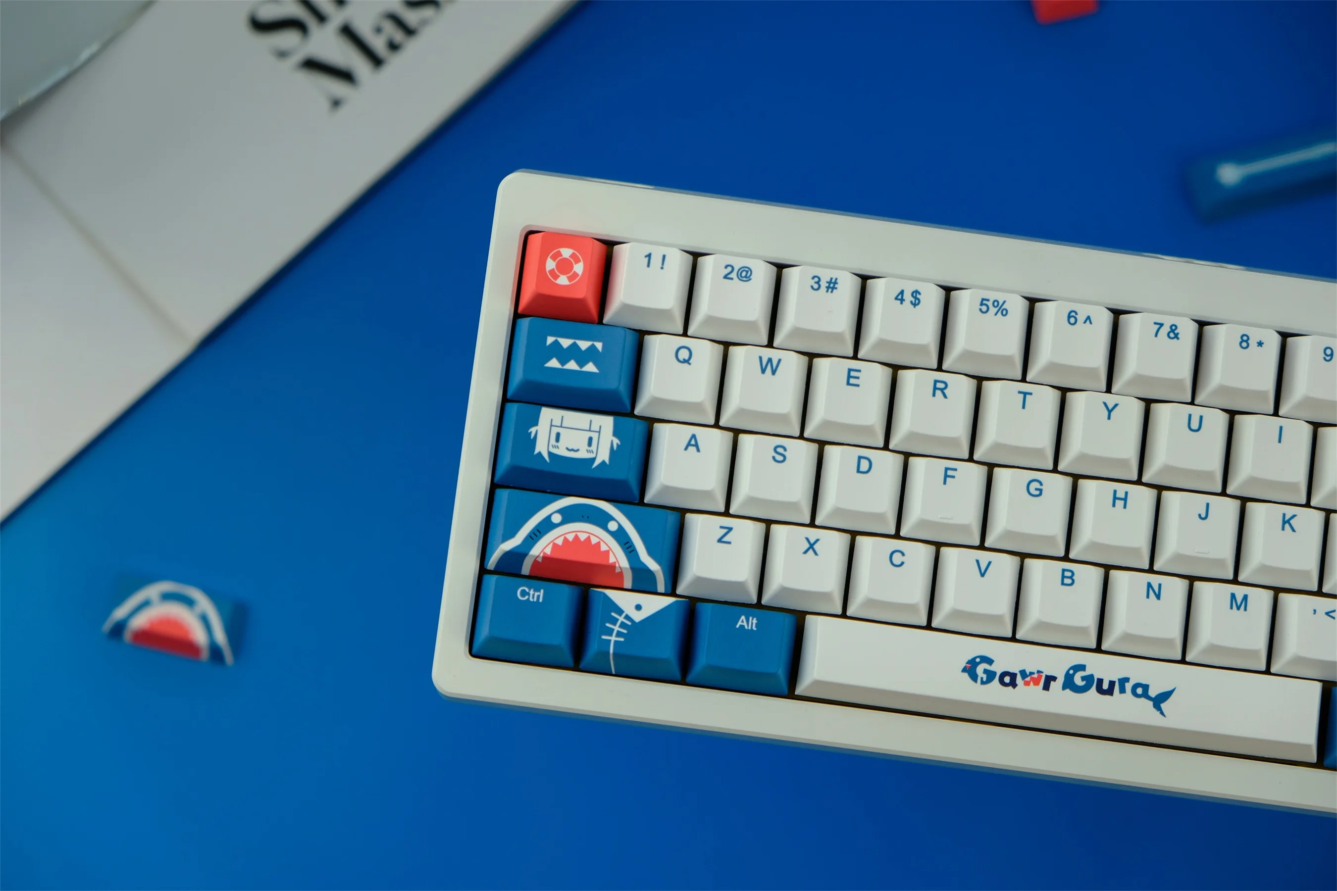 129 keys Gura PBT keycap Cherry Profile Dye Sublimation Cherry 
