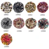 Women Satin Bonnet Cap Double Layer Silky Big Bonnet for Lady Printing Sleep Cap Head Wrap 2