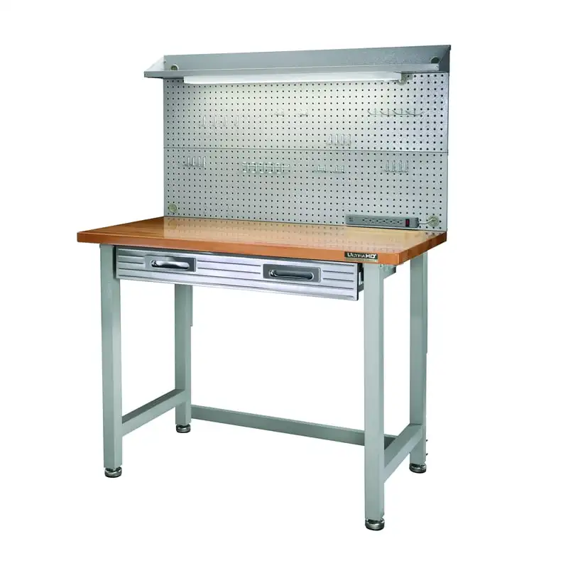 

Commercial Heavy-Duty Workcenter, with Pegboard Workbenches