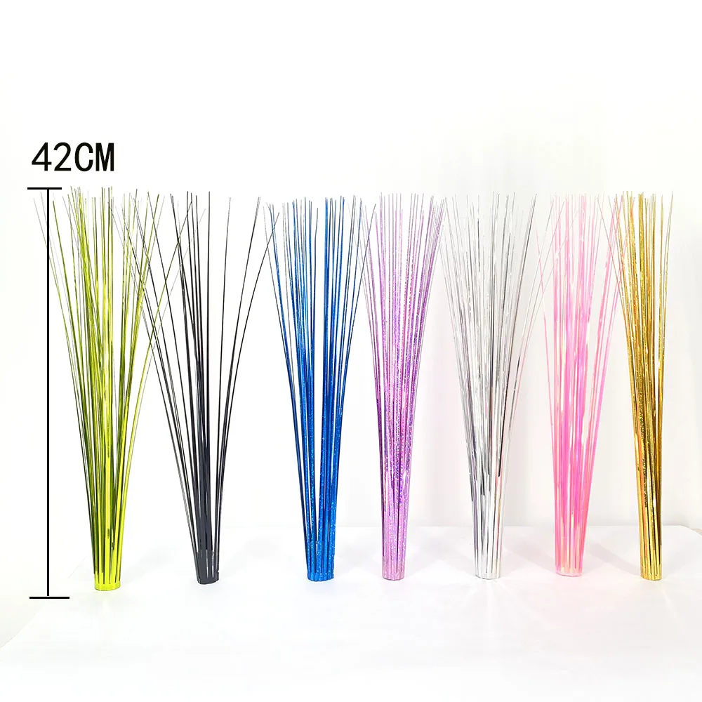 Christmas and Halloween Home Outdoor Holiday Decoration Materials Feather PVC Feather Laser Onion Grass