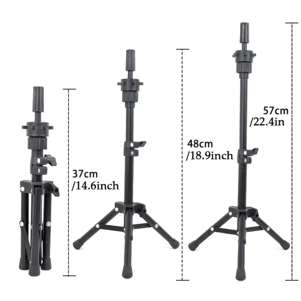 حامل شعر مستعار ثلاثي القوائم معدني شعر مستعار عار...