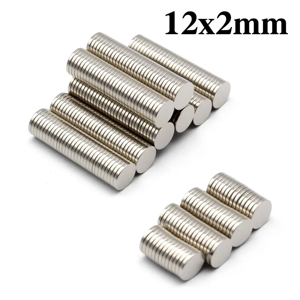 Powerful 12x2mm Round Magnets for Crafts, Office, and DIY Projects