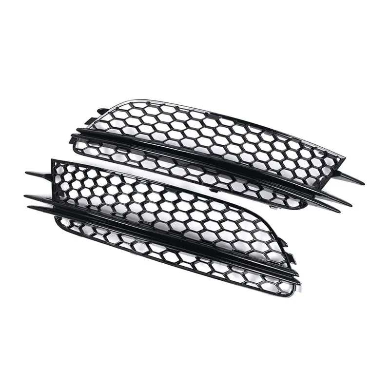 트렌딩 2X 안개등 램프 그릴 커버 (A6 C7 A7 2012-2015용) 허니콤 메쉬 안개등 베젤 4G0807681 4G0807682